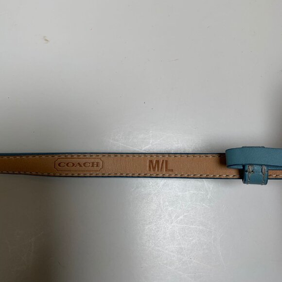 Rare Vintage Coach Blue Suede and Logo Fabric Belt bag - Picture 5 of 12